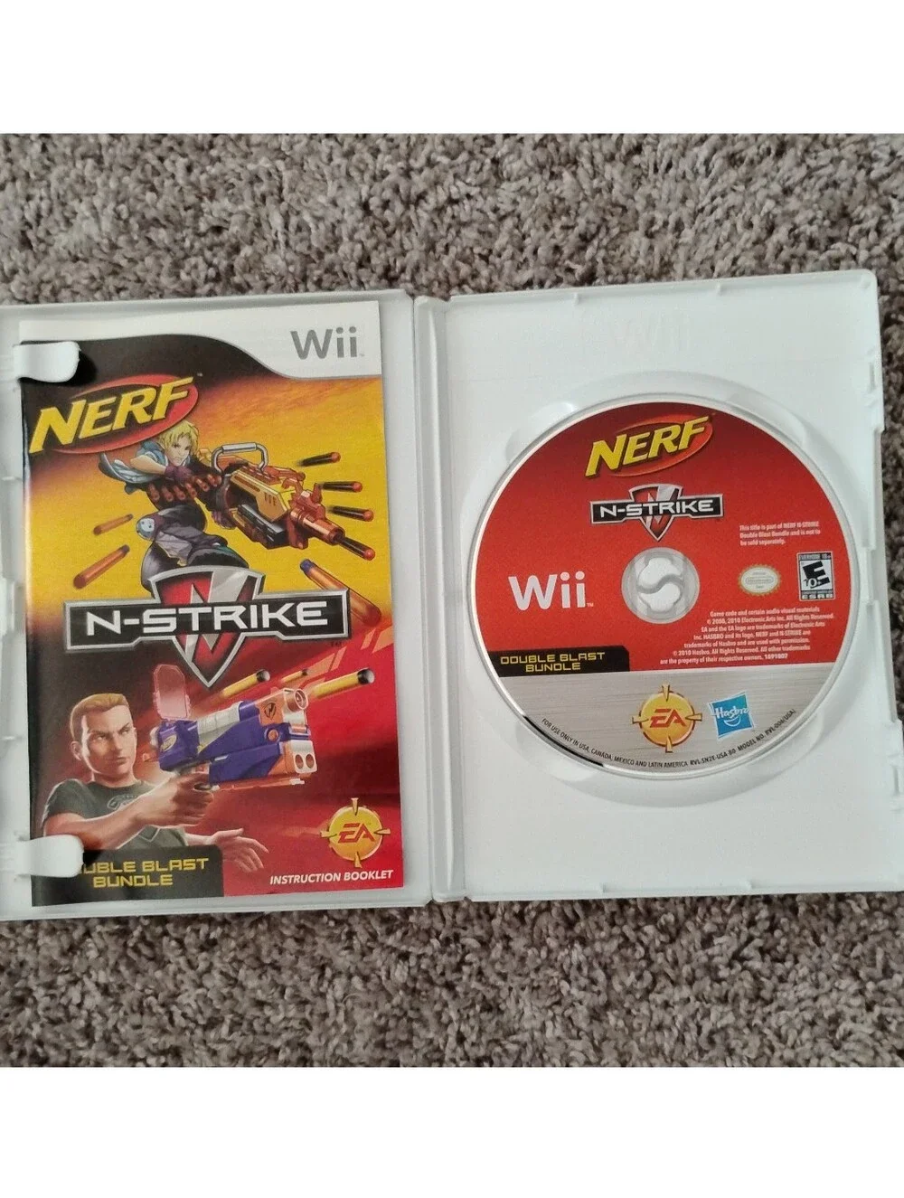 NERF N-Strike Double Blast Bundle (Nintendo Wii) - Complete CIB